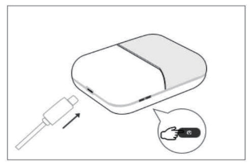 Device power-on button location and operation