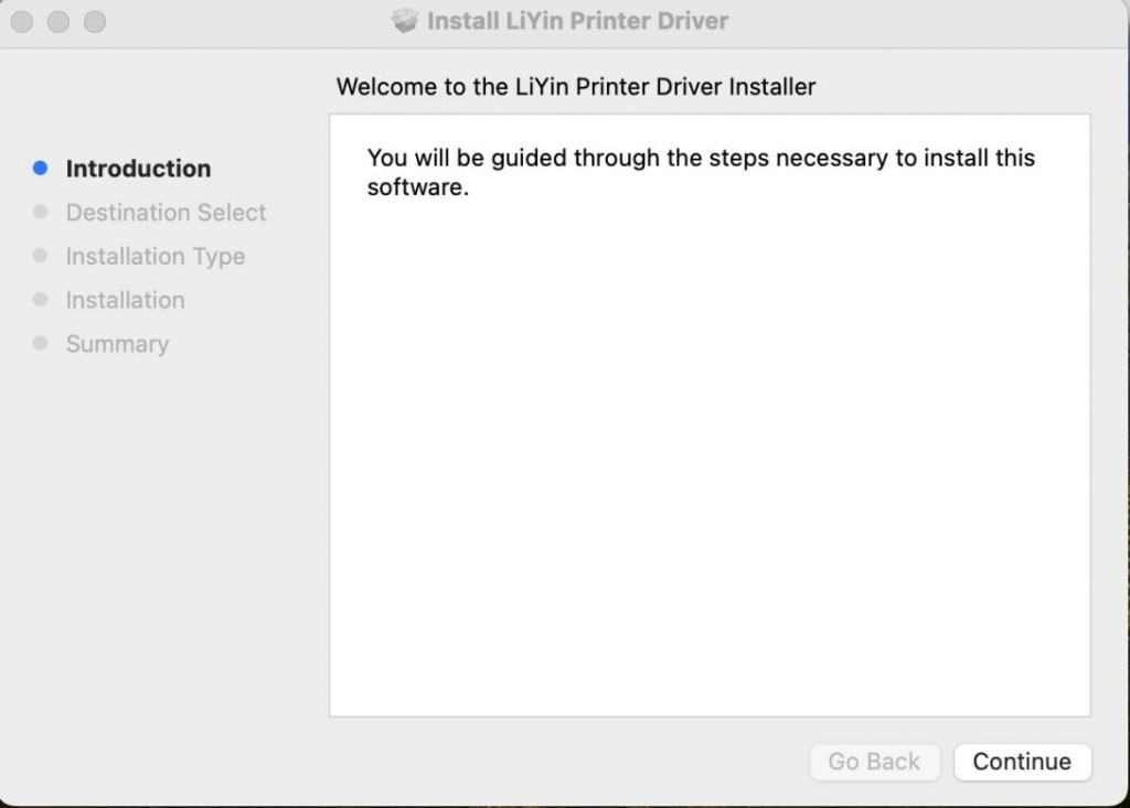 Installation progress and completion