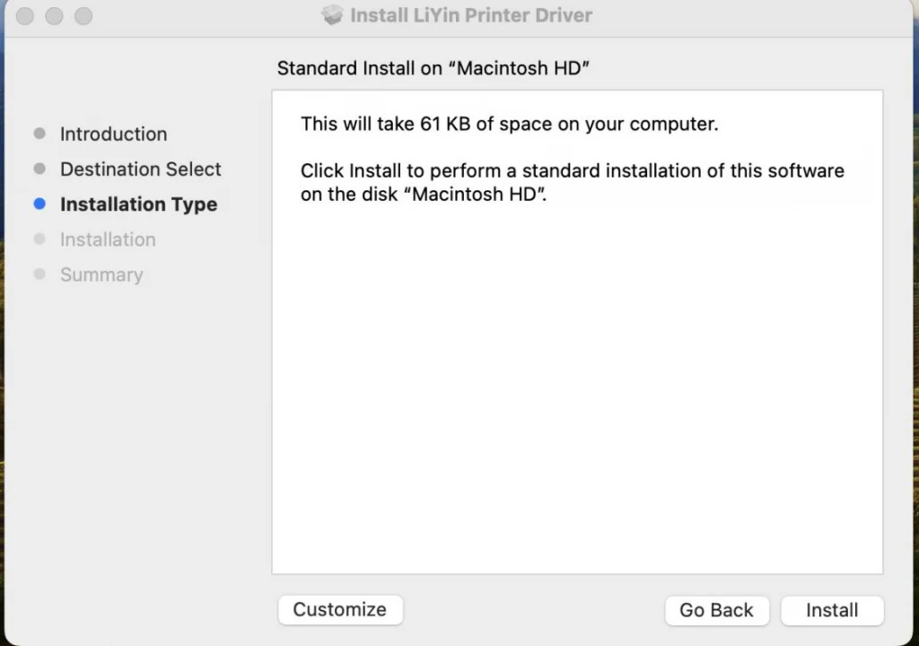 Printers and Scanners preference panel